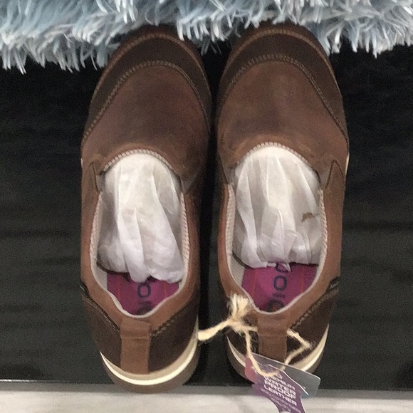 🆕 BIONICA Talma Suede Sporty Slip On Sneakers Aztec Brown Runs Small With 📦 - Picture 8 of 11